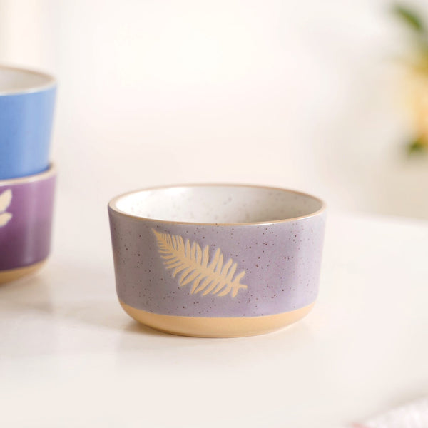 Monsoon Leaf Snack Bowl Set Of 4 180ml