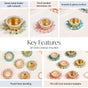 Pastel Bloom Festive Tea Light Holder Set Of 6
