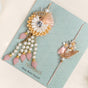 Peach Royale Rakhi Lumba Set