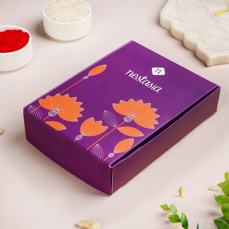 Peacock Grace Rakhi Set