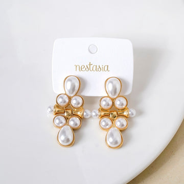 Pearl Cascade Dangle Earrings