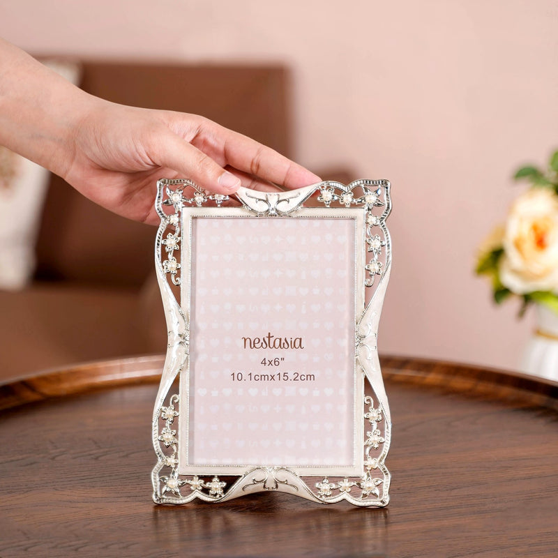 Pearl Filigree Photo Frame Small 4x6