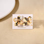 Pearl Flora Abstract Studs Gold