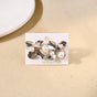 Pearl Flora Abstract Studs Silver