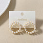 Pearl Halo Drop Earrings