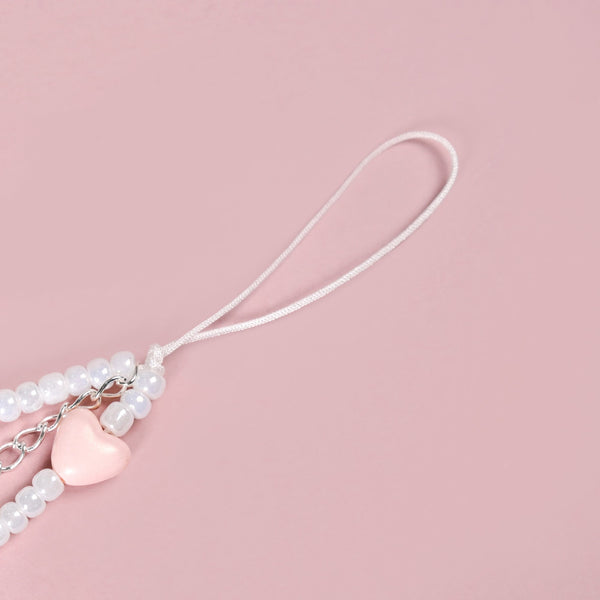 Pearl Stars And Hearts Phone Charm