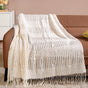 Pearl White Couch Throw