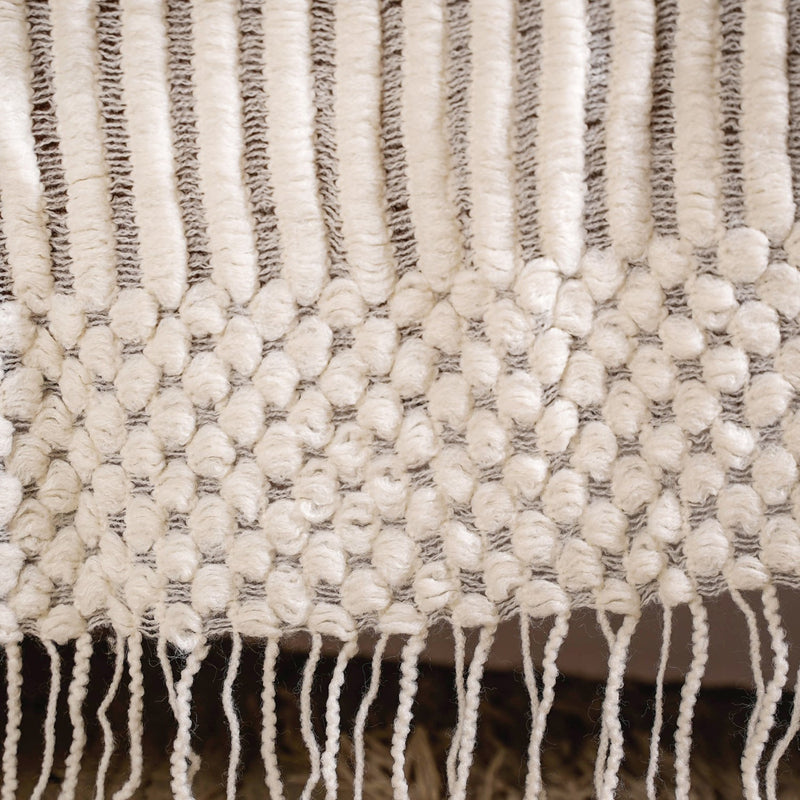 Pearl White Couch Throw