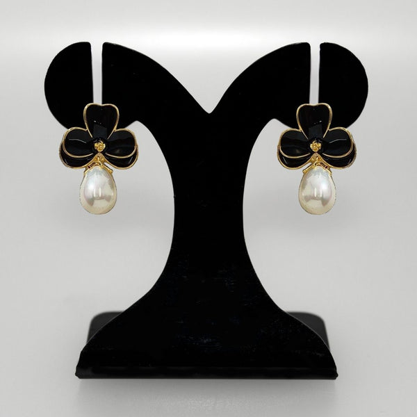 Black Pearl Drop Earrings