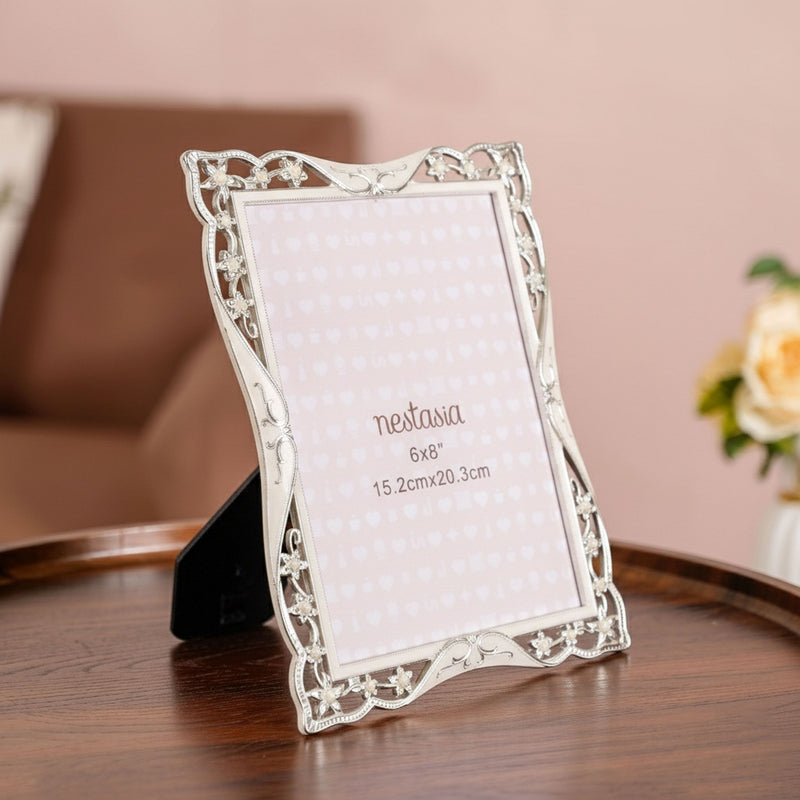 Pearl Filigree Photo Frame Large 6x8"
