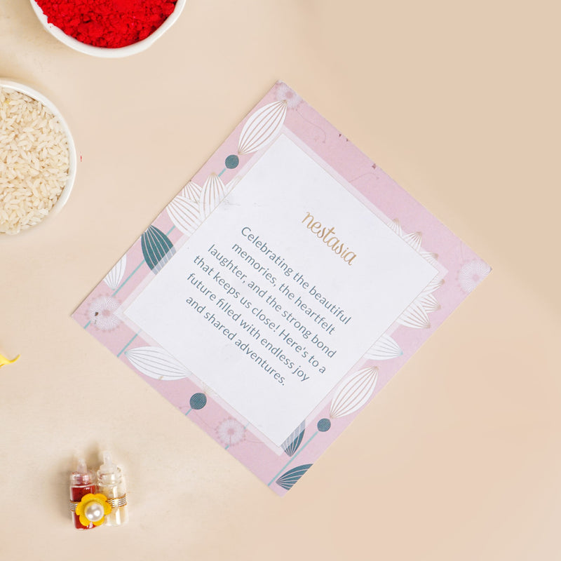 Pearls of Love Rakhi-Lumba Set