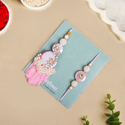 Pearls of Love Rakhi Lumba Set