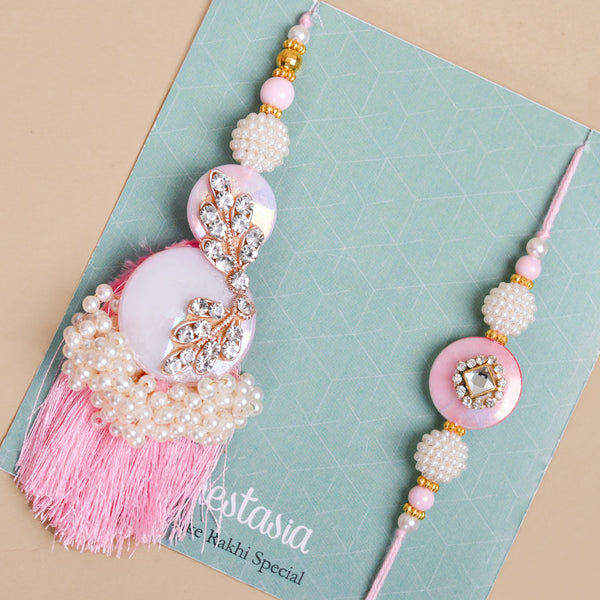 Pearls of Love Rakhi Lumba Set