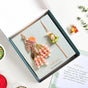 Pearly Peach Rakhi Lumba Hamper Set Of 4 With Gift Box