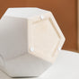 Ceramic Marble Facets Vase- 3D Pentagon Vase, Ceramic Decorative Vase, Geometric Vase Decor, Modern Ceramic Vase, Unique Pentagon Vase