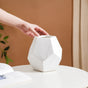 Ceramic Marble Facets Vase- 3D Pentagon Vase, Ceramic Decorative Vase, Geometric Vase Decor, Modern Ceramic Vase, Unique Pentagon Vase