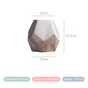 Ceramic Marble Facets Vase- 3D Pentagon Vase, Ceramic Decorative Vase, Geometric Vase Decor, Modern Ceramic Vase, Unique Pentagon Vase
