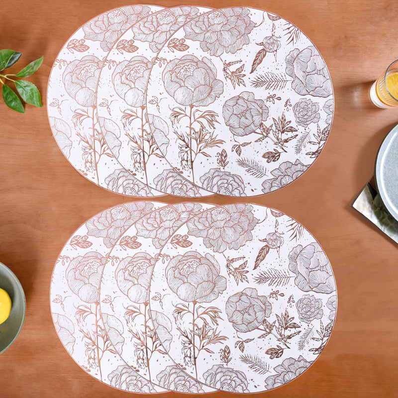 Peonies And Roses Placemat Set Of 6