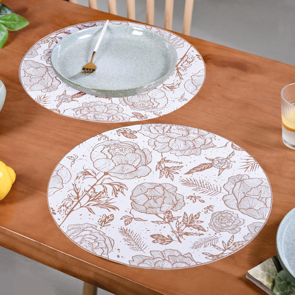 Peonies And Roses Placemat Set Of 6