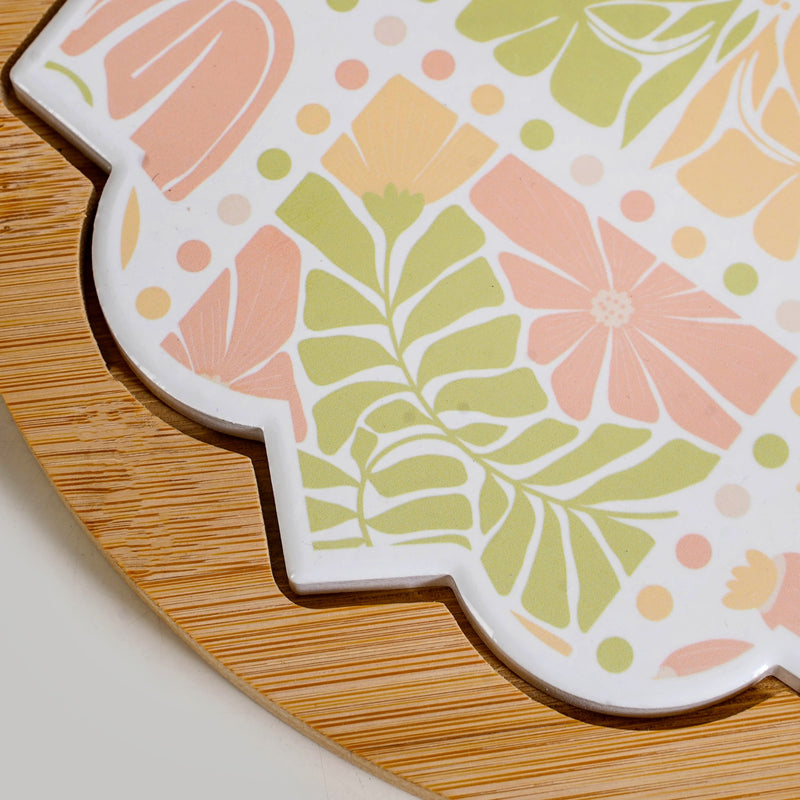 Perfectly Pastel Round Ceramic Platter 22cm