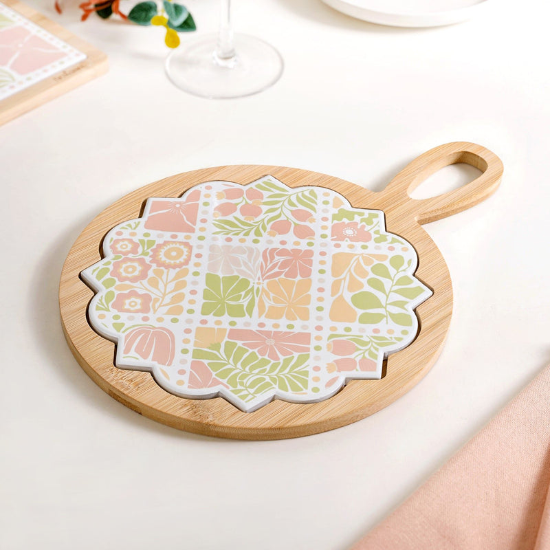 Perfectly Pastel Round Ceramic Platter 22cm