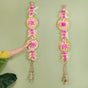 Petal Cascade Jute Wall Hanging Pink Set Of 2
