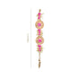 Petal Cascade Jute Wall Hanging Pink Set Of 2