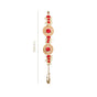 Petal Cascade Jute Wall Hanging Red Set Of 2