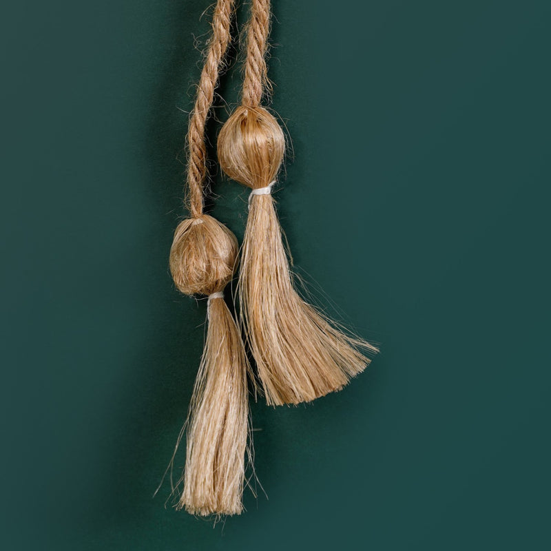 Petal Cascade Jute Wall Hanging Yellow Set Of 2