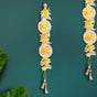 Petal Cascade Jute Wall Hanging Yellow Set Of 2