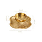 Petal Light Aluminium Tealight Candle Holder Set Of 2