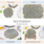 Petal Perfection Placemats Set Of 6