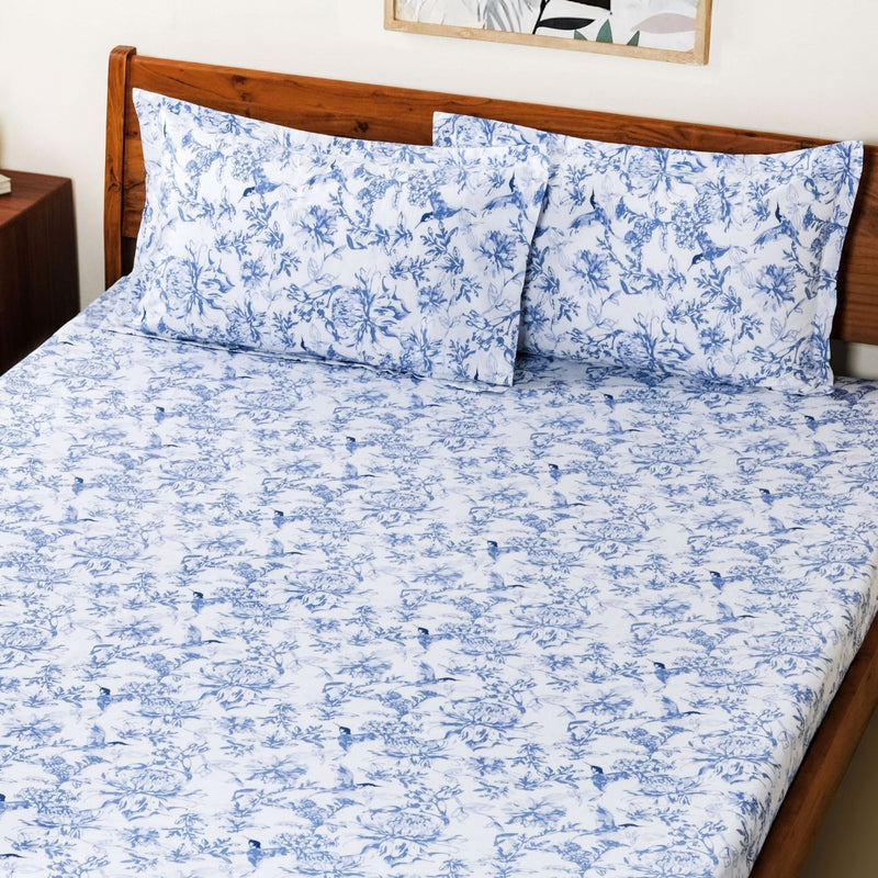 Petal Story Pure Cotton King Size Bedding Set 275x275cm
