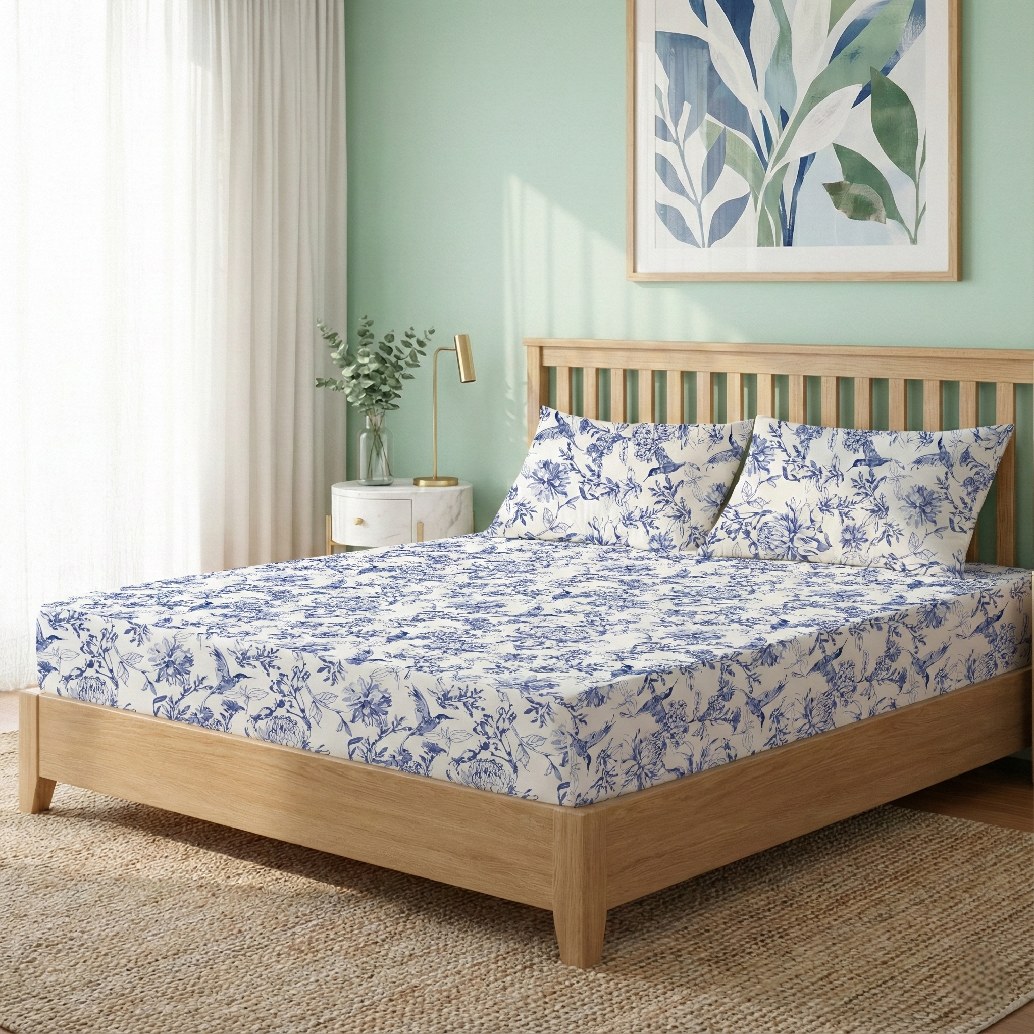 Petal Story Queen Size Bedding Set 254x229cm