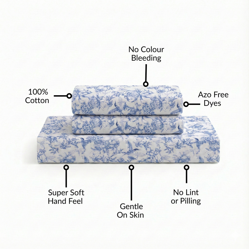 Petal Story Queen Size Bedding Set 254x229cm