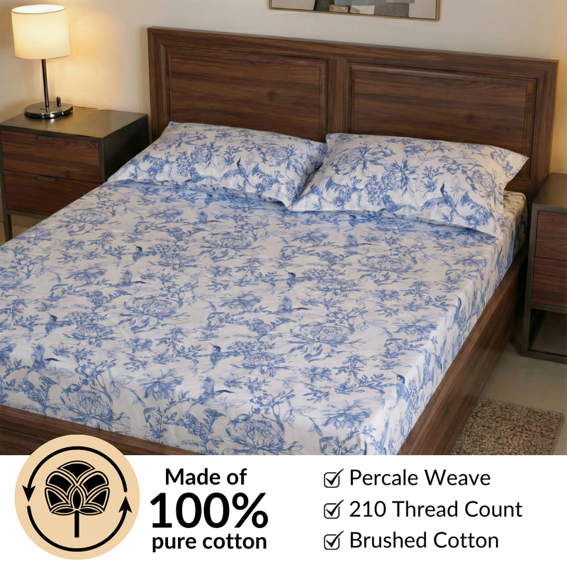 Petal Story Queen Size Bedding Set 254x229cm