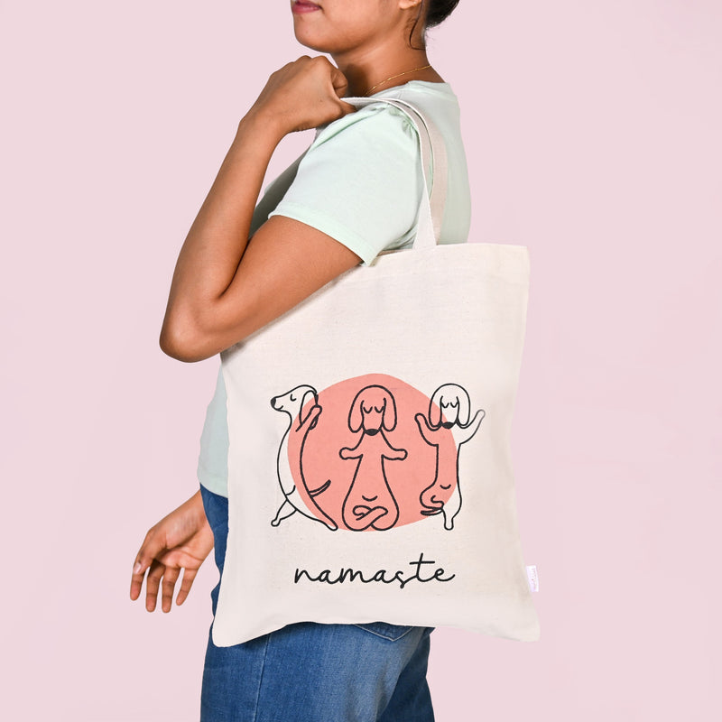 Pets Canvas Tote Bag Set Of 2