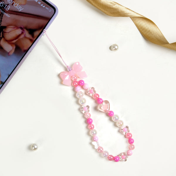 Blush And Bloom Phone Charm Strap