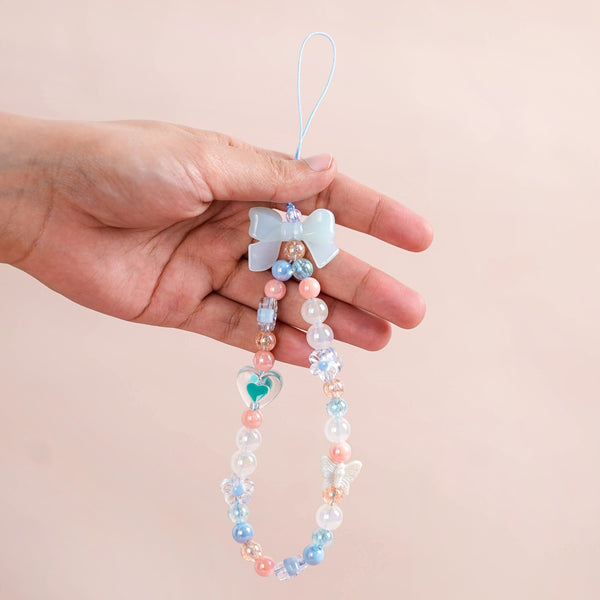 Peachy Blues Phone Lanyard