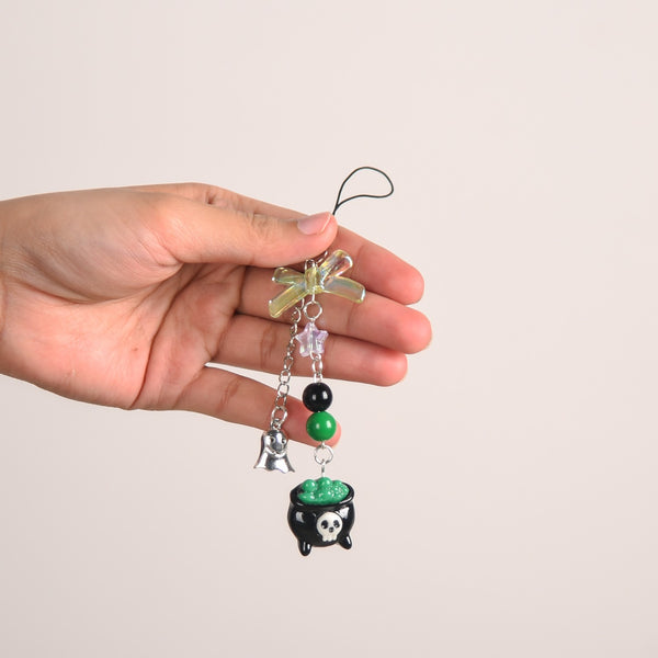 Ghost Cauldron Phone Charm