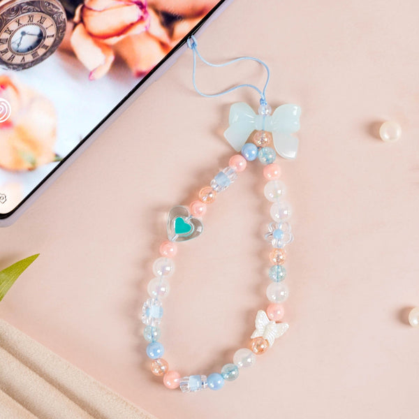 Peachy Blues Phone Lanyard