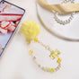 Little Miss Sunshine Phone Strap With Pom Pom