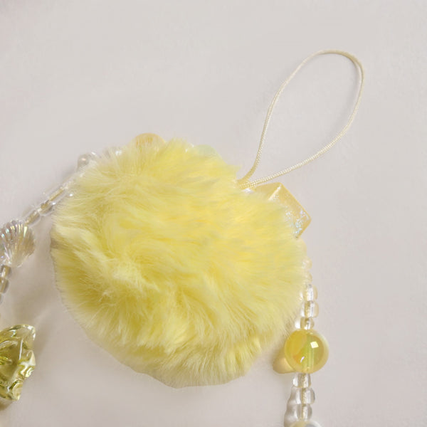 Little Miss Sunshine Phone Strap With Pom Pom