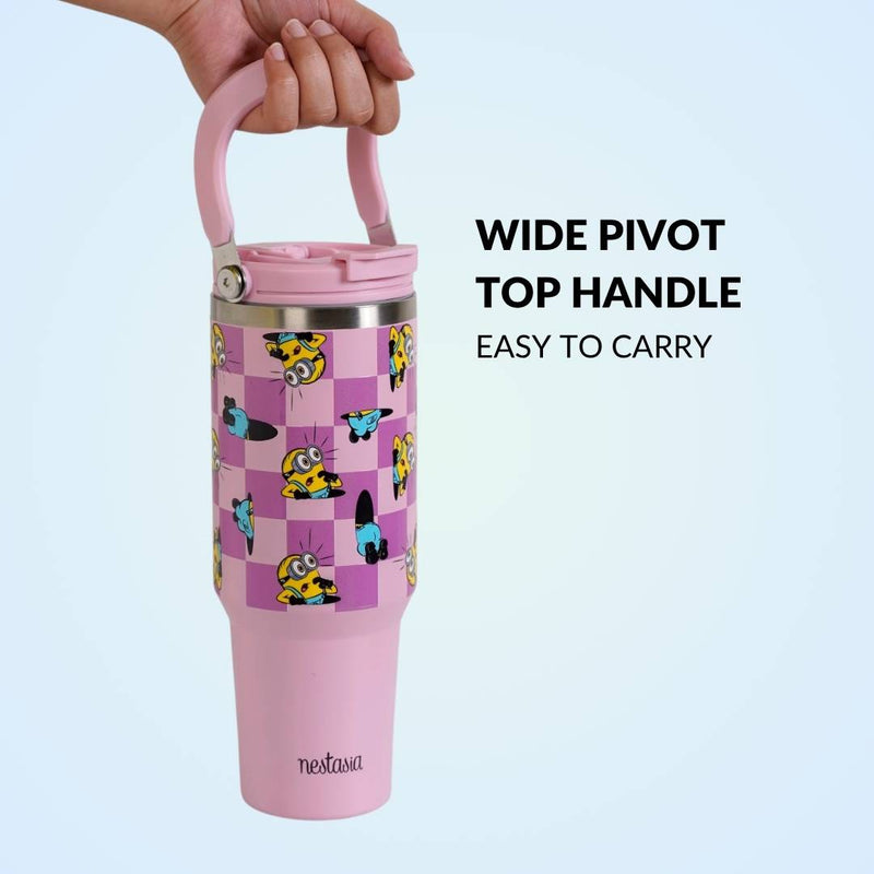 Minions Hide And Seek PickSip 40 Bottle 1200ml Pink