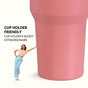 PickSip 40 Insulated Tumbler Bottle With Top Handle Living Coral Pop 1200ml
