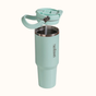 PickSip 40 Insulated Tumbler With Top Handle Coastal Malibu Blue 1200ml