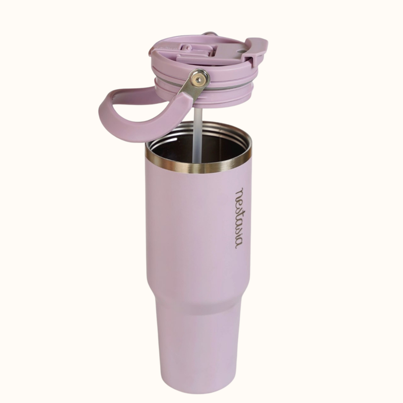 PickSip 40 Insulated Tumbler With Top Handle Lilac Haze 1200ml