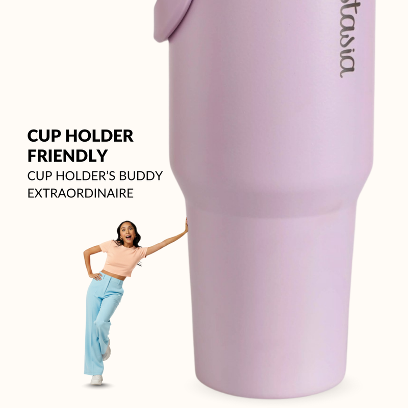 PickSip 40 Insulated Tumbler With Top Handle Lilac Haze 1200ml