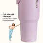 PickSip 40 Insulated Tumbler With Top Handle Lilac Haze 1200ml