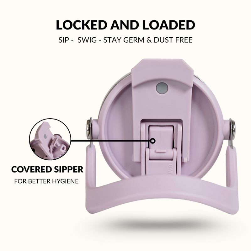 PickSip 40 Insulated Tumbler With Top Handle Lilac Haze 1200ml